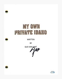 gus van sant signed autographed my own private idaho script screenplay acoa coa