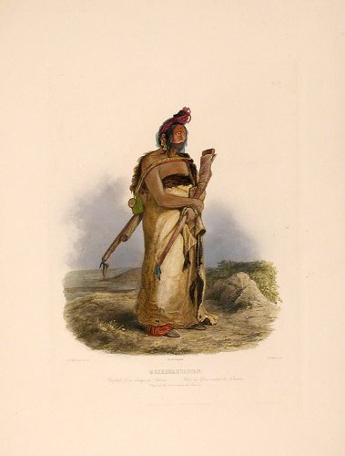 Mexkemahuastan. Chief of the Gros-ventres de Prairies
