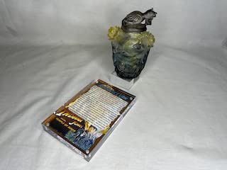 Indiana Jones Temple of Doom, Nurhachi Urn, Resin, Real Prop Replica, Display Plaque, Item Stand, Signed, Numbered, Limited Edition