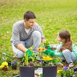 M MAIUS Potato Grow Bag, 15/50/100 Gallon Grow Bag Raised Garden Bed Bag Round Breathable Planting Grow Container for Potato Tomato Carrot