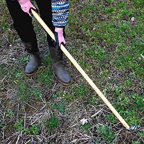 Garden Hoe Long Handle 42-3/4" Heavy Duty Japanese Stainless Steel, Made in JAPAN, Weeding Sickle Tool, Stand Up Weeder Hand Tool