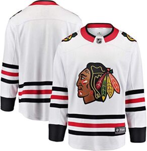 chicago blackhawks blank men’s fanatics breakaway away white jersey medium