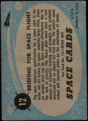 1957 Topps # 12 Briefing for Spaceflight (Card) VG