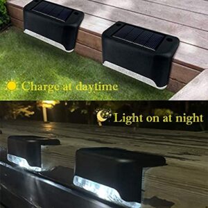 Codian 16 Pack Solar Deck Lights, Solar Deck LED Lights for Outdoor, Waterproof Solar LED Lights for Deck, Step, Railing, Wall, Patio, Garden, Stair, Yard and Driveway Path (Warm White)