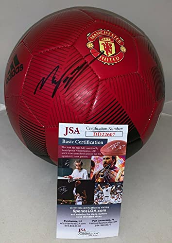 Luis Nani Portugal signed Manchester United F/S Full Size Soccer Ball Man U JSA - Autographed Soccer Balls