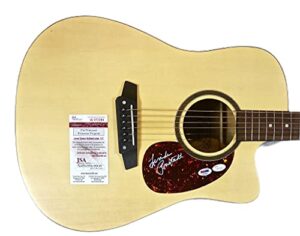 linda ronstadt autographed hand signed dreadnaught acoustic electric guitar jsa authentic w973389 psa/dna ad33954 blue bayou