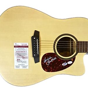 LINDA RONSTADT Autographed Hand SIGNED Dreadnaught Acoustic Electric GUITAR JSA Authentic W973389 PSA/DNA AD33954 BLUE BAYOU