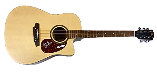 LINDA RONSTADT Autographed Hand SIGNED Dreadnaught Acoustic Electric GUITAR JSA Authentic W973389 PSA/DNA AD33954 BLUE BAYOU