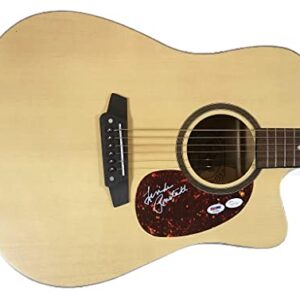 LINDA RONSTADT Autographed Hand SIGNED Dreadnaught Acoustic Electric GUITAR JSA Authentic W973389 PSA/DNA AD33954 BLUE BAYOU