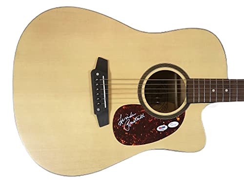 LINDA RONSTADT Autographed Hand SIGNED Dreadnaught Acoustic Electric GUITAR JSA Authentic W973389 PSA/DNA AD33954 BLUE BAYOU