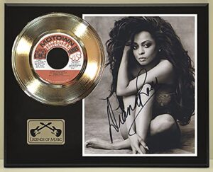 diana ross love hangover reproduction signed record display wood plaque