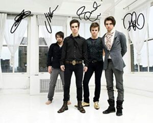 panic at the disco band reprint signed 8×10 photo #3 rp brendon urie
