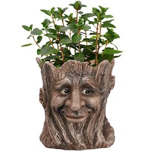 eiiorpo face planter,head planter garden pots resin face planter flower pots succulent planters funny planters for indoor plants yard art garden decorations creative gift.(b)