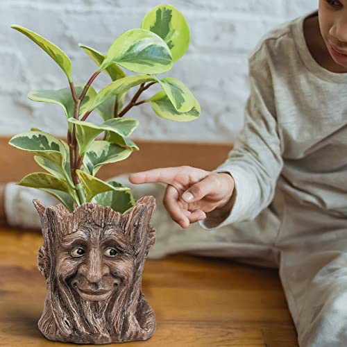 EIIORPO Face Planter,Head Planter Garden Pots Resin Face Planter Flower Pots Succulent Planters Funny Planters for Indoor Plants Yard Art Garden Decorations Creative Gift.(B)