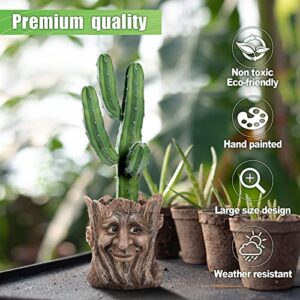 EIIORPO Face Planter,Head Planter Garden Pots Resin Face Planter Flower Pots Succulent Planters Funny Planters for Indoor Plants Yard Art Garden Decorations Creative Gift.(B)