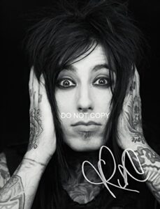 falling in reverse ronnie radke solo reprint signed photo #1 rp
