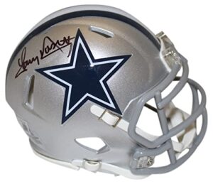 tony dorsett autographed dallas cowboys speed mini helmet beckett