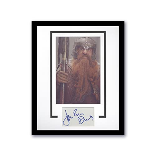 John Rhys-Davies"Lord of the Rings" AUTOGRAPH Signed Framed 11x14 Display ACOA