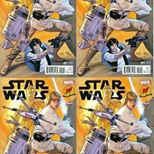 Marvel Star Wars #1 Dynamic Forces Exclusive Greg Land Variant Cover Signed by John Cassaday Set of 4