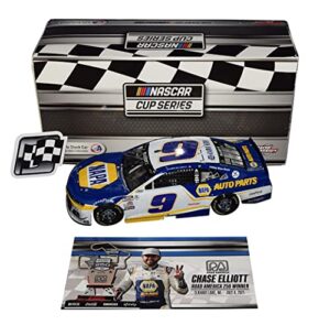autographed 2021 chase elliott #9 napa racing road america win (raced version) hendrick motorsports signed lionel 1/24 scale nascar diecast car with coa (1 of only 1,176 produced)
