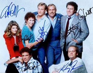 cheers tv show cast signed by all reprint 8×10 photo #2 rp