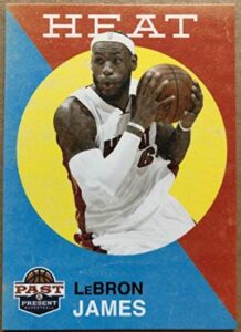 2011-12 panini past and present #137 lebron james nba basketball trading card miami heat