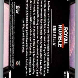 2018 Topps WWE Women's Division 2018 Royale Rumble #RR-22 Brie Bella Wrestling Trading Card