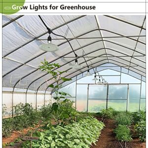 Espird Outdoor Grow Light, Greenhouse String Grow Light, Waterproof Plant Growing Lamps, UL Certified LED Grow Lights for Greenhouse Garden, 21.3FT Full Spectrum Grow Light for Veg Seedling Flower
