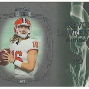 TREVOR LAWRENCE RC SP /20 2021 Wild Card Silver Smoking Gun ROOKIE Jaguars #1