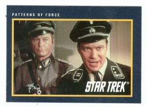 star trek card #179 patterns of force captain james t kirk william shatner deforest kelly dr mccoy