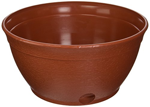 EMSCO Expandable Hose Hider – Expandable Hose Storage Pot – Rustic Terra Cotta