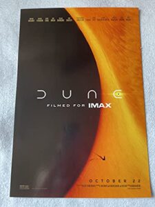 dune – 13.5″x20″ original promo movie poster 2021 imax timothee chalamet denis villeneuve