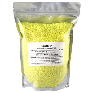 dl wholesale sulfur bag 4lb organic plant fertilizer, garden planting soil food for vegetable garden, succulents, omri certified