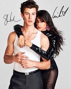 shawn mendes & camila cabello reprint signed 8×10 photo rp