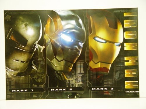 Iron Man Mark 1 Mark 2 Mark 3 Poster San Diego Comic Con 13.5 x 20 Poster