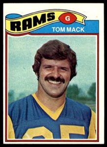 football nfl 1977 topps #265 tom mack la rams