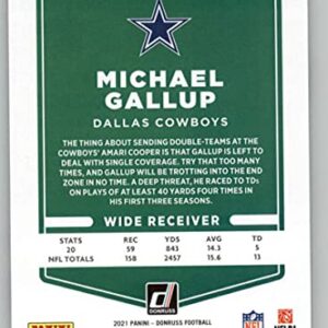 2021 Donruss #192 Michael Gallup Dallas Cowboys NFL Football Trading Card