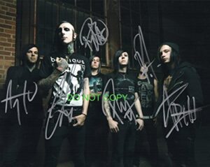 motionless in white band reprint signed 11×14 poster/photo #1 rp
