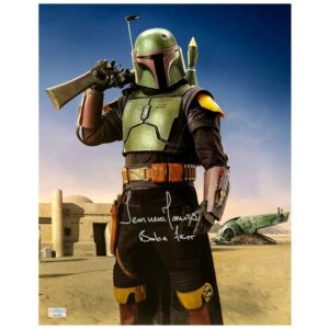 temuera morrison autographed star wars the book of boba fett 11×14 tatooine photo