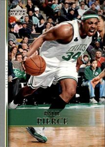 2007-08 upper deck #186 paul pierce nba basketball trading card