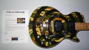 signed black label society zakk wylde autographed guitar certified psa dna # ad03872