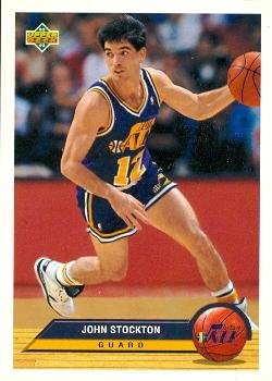 John Stockton Basketball Card (Utah Jazz) 1993 Upper Deck #P41