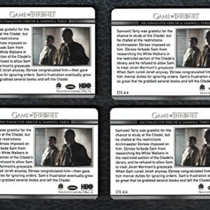 2018 Game of Thrones Season 7 Archive Box Exclusive Set of 4 Printing Plates Relationships Card DL44 Archmaester Ebrose & Samwell Tarly