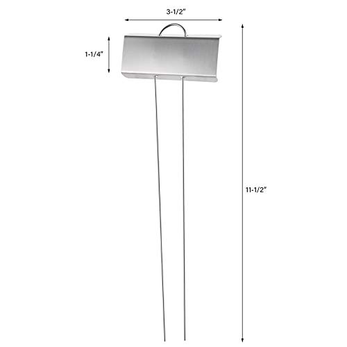 Foraineam 30 Pack 11.5 inch Stainless Steel Garden Markers Weatherproof Metal Plant Labels Large Planting Seedling Stake Signs