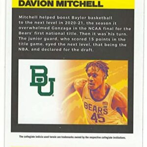 DAVION MITCHELL RC 2021 Panini Chronicles Draft NM+-MT+ Basketball ROOKIE Flux Silver #235