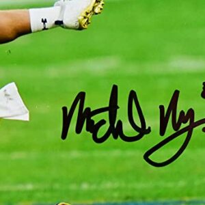 Michael Mayer Autographed Notre Dame 8X10 Tackled Photo- Beckett W Hologram Black