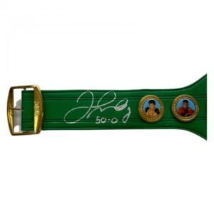 Floyd Mayweather Jr Signed Autographed Green Belt JSA Authenticated 50-0 - Autographed Boxing Championship Belts