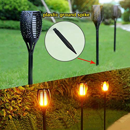 RIGHT+LEFT 10 PCS Premium 8.25 Inch Upgraded Reinforced Plastic Ground Spikes, ABS Lights Replacement Stakes, Draining Design, Ideal for Solar Torch Garden Lights