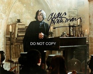 alan rickman signed autographed reprint photo as professor snape from harry potter #2 rp