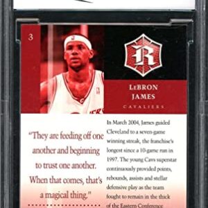 2004-05 Upper Deck Rivals Box Set #3 LeBron James Card BGS BCCG 10 Mint+